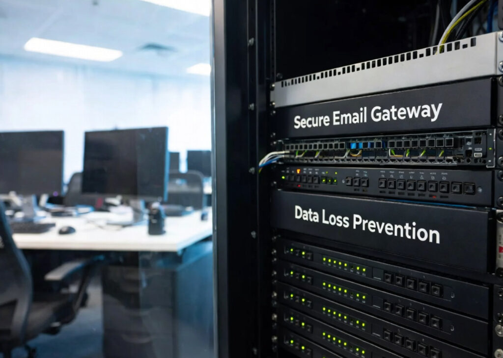 Secure Email Gateway и система предотвращения утечек данных DLP сканируют корпоративную почту, защита от BEC и фишинга